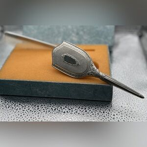 WEB Pewter Brush & Comb set